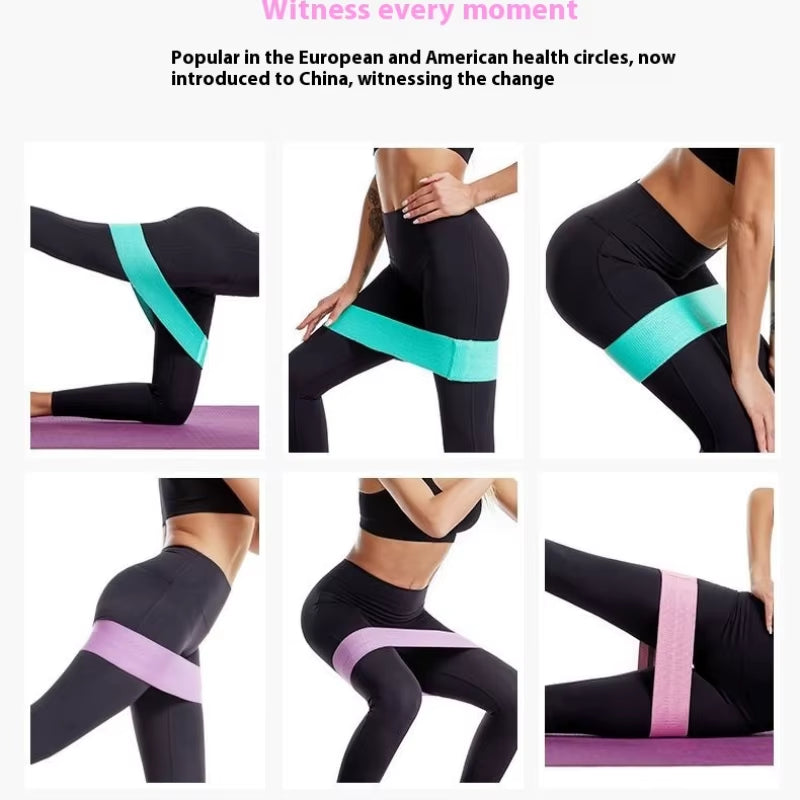 Squat Yoga Resistance Band Cotton Lift Band Butt Lifting Band Squat Exercise Loop Resistance Band Tension Band